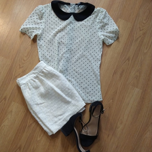 Zara Tulle Polka Dot Blouse - Picture 5 of 8